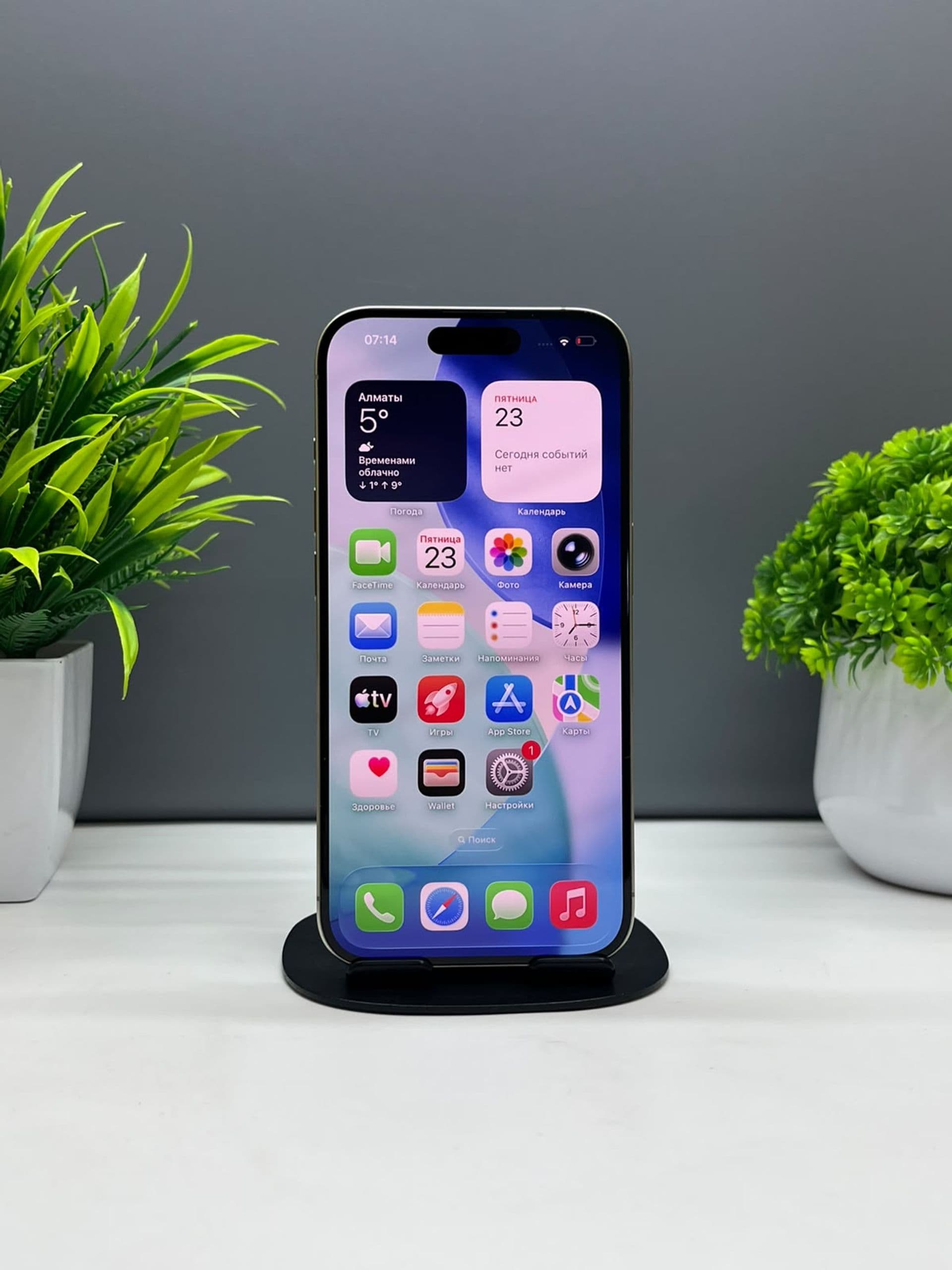 iPhone 15 Pro, 128 ГБ, Күміс түсті — фото 3