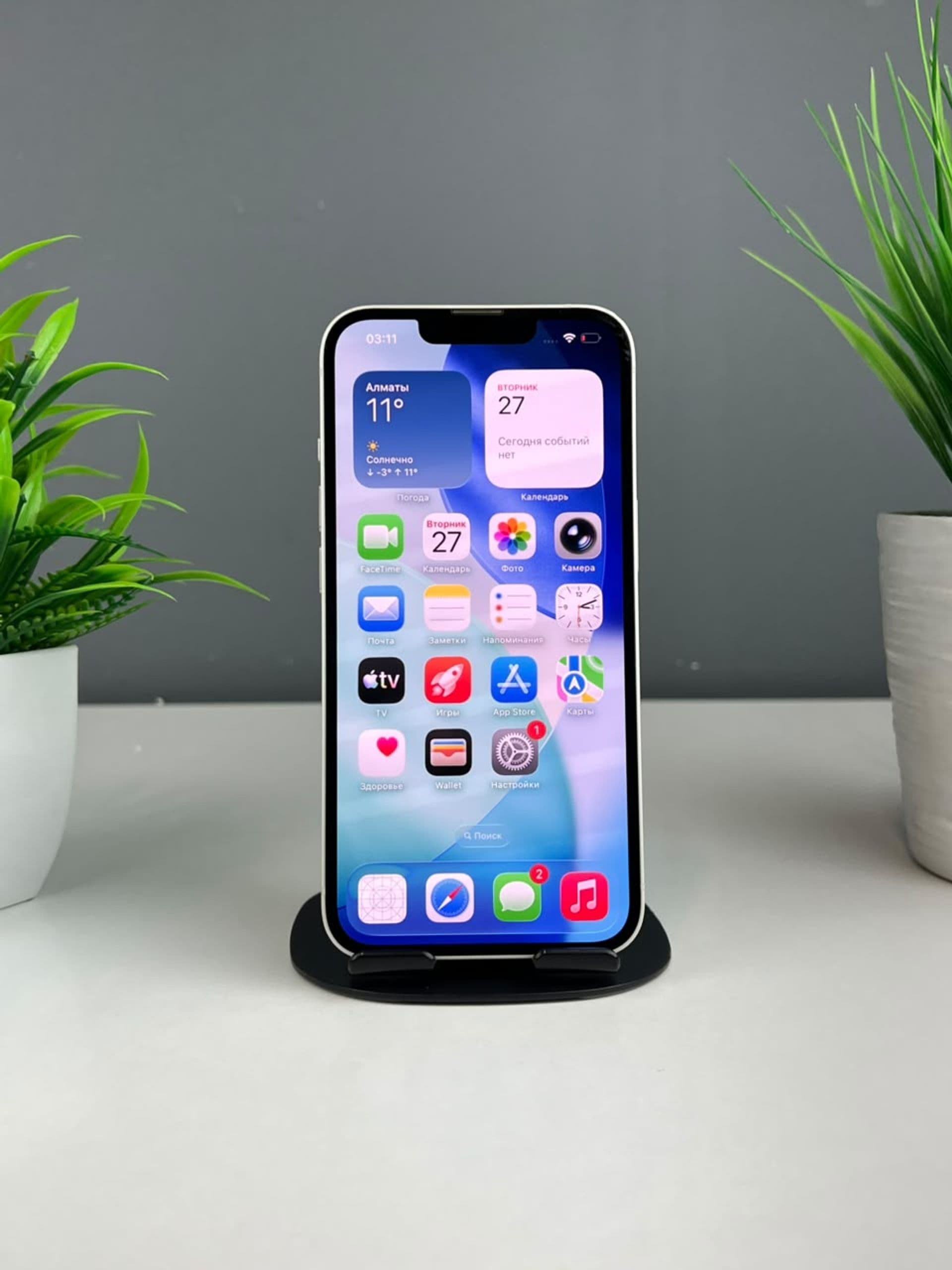 iPhone 13, 128 ГБ, Ақ — фото 2