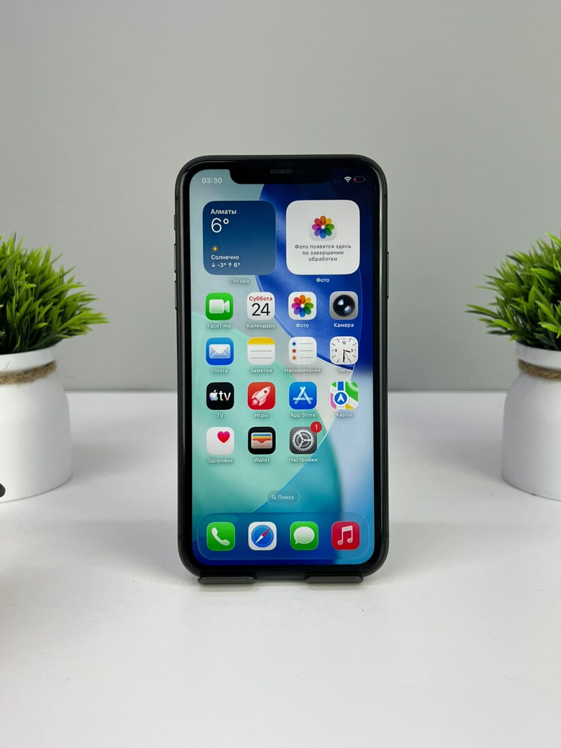 iPhone 11, 128 ГБ, Қара — фото 2
