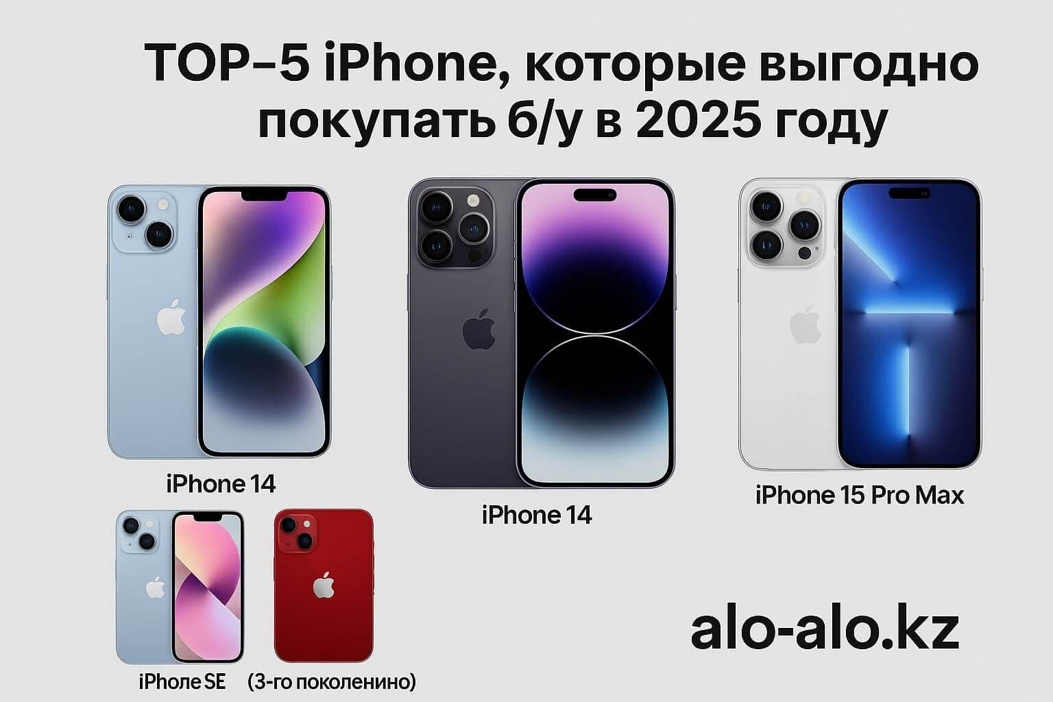 ТОП-5 iPhone, которые выгоднее всего покупать б/у