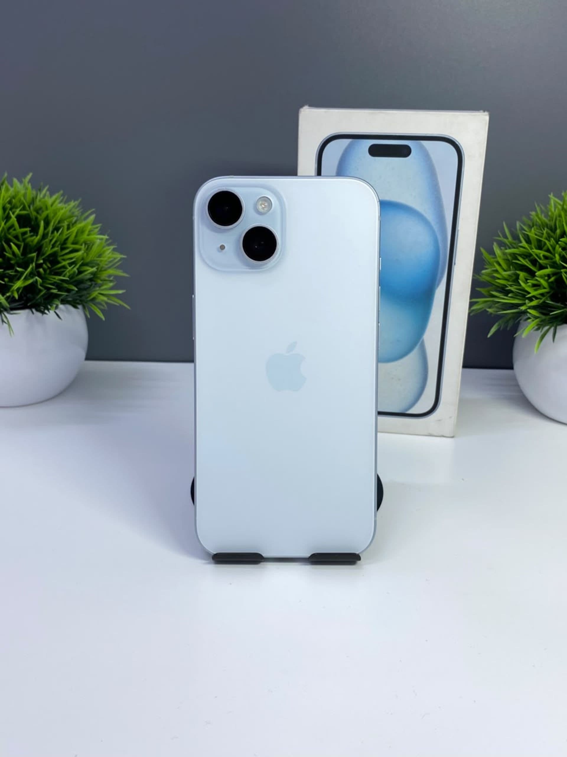 iPhone 15, 128 ГБ, Голубой