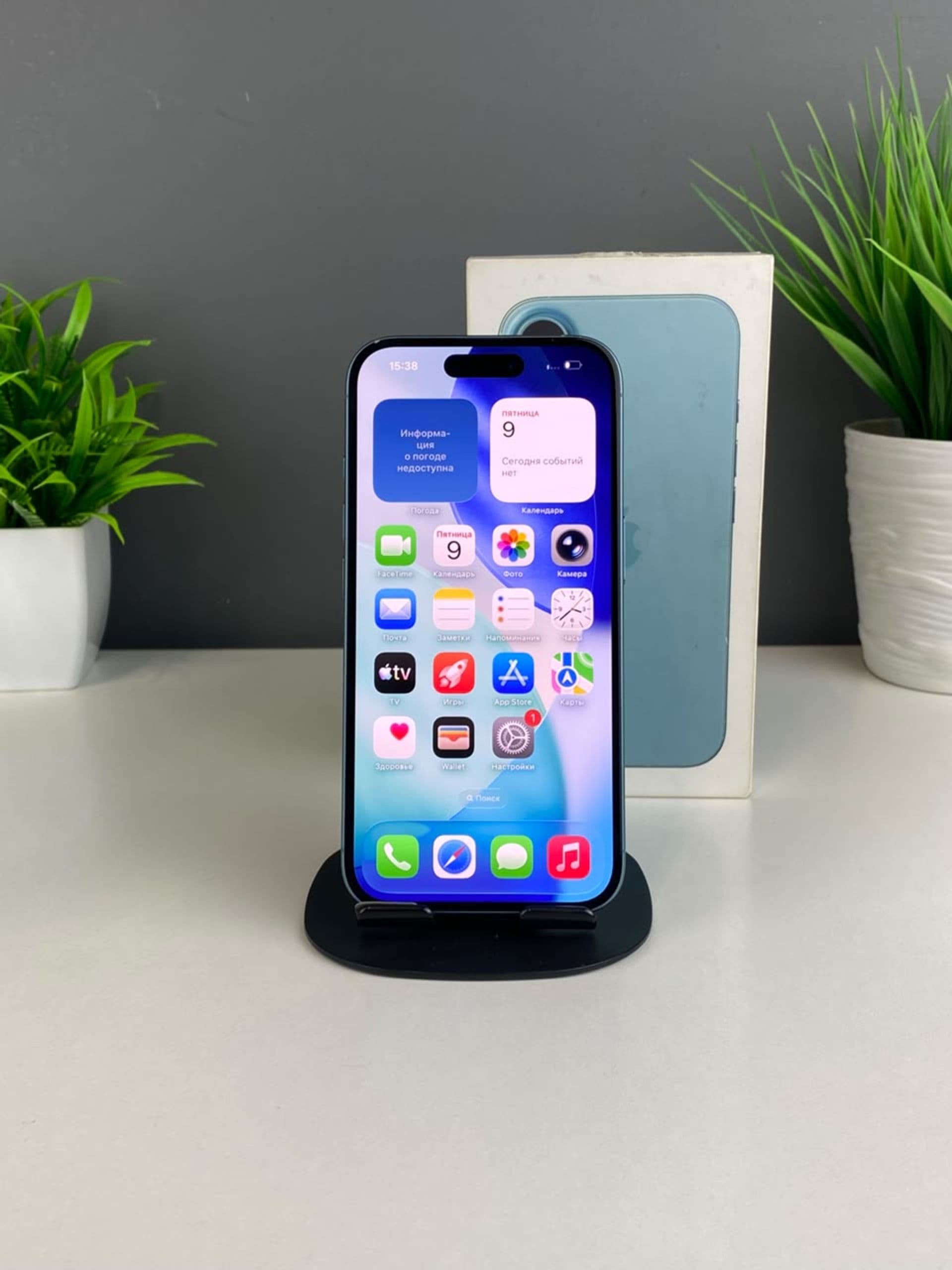 iPhone 16, 128 ГБ, Голубой — фото 3