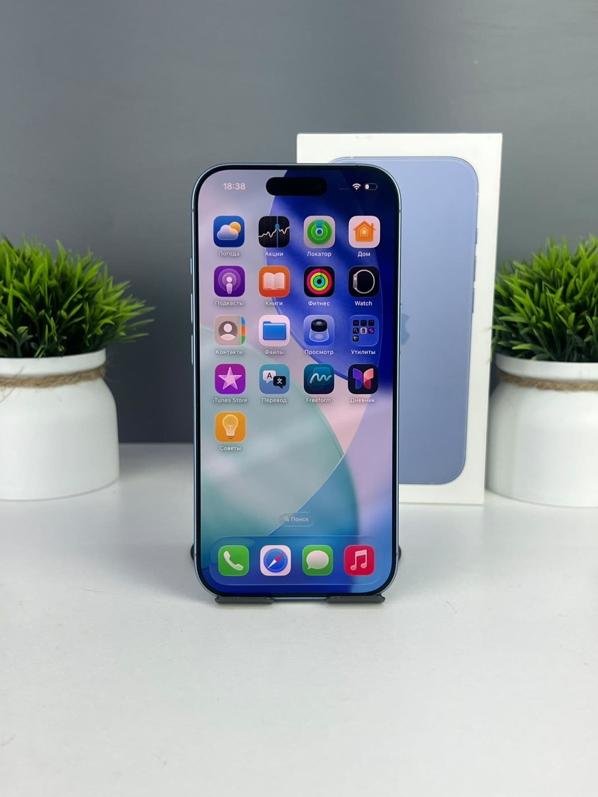 iPhone 17, 256 ГБ, Голубой — фото 2