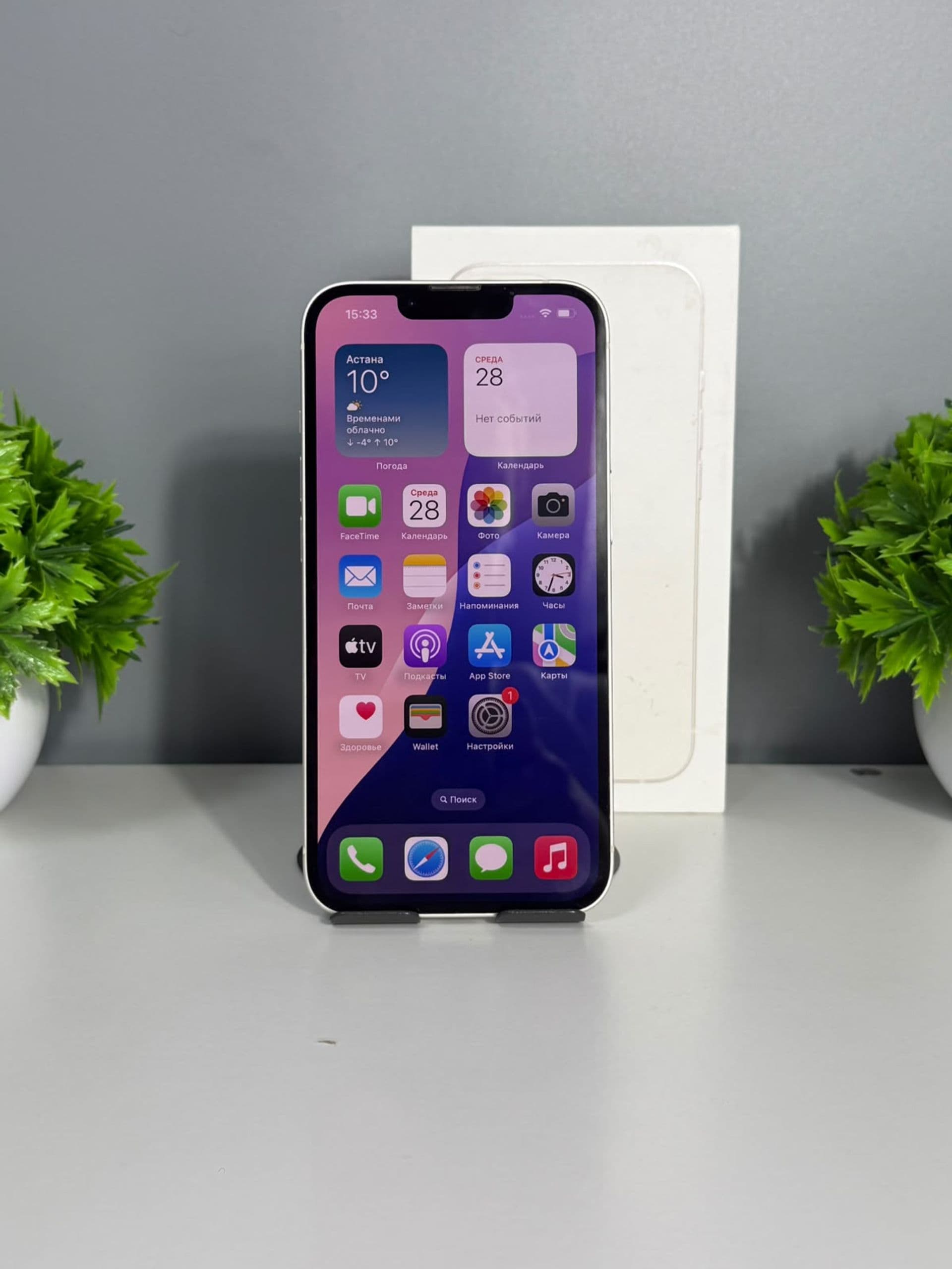 iPhone 13, 128 ГБ, Ақ — фото 2